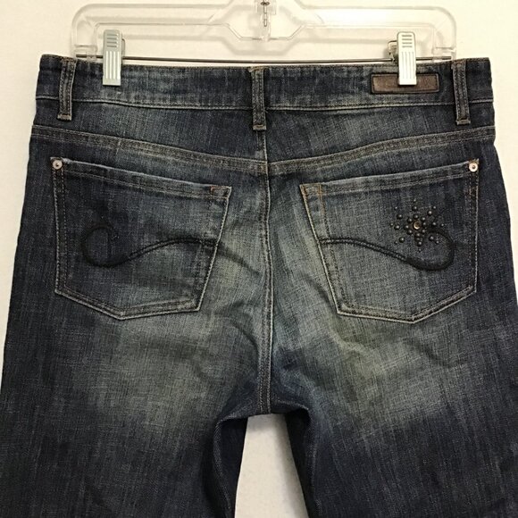 Vintage Cambio Norah Embellished Boot Cut Jeans Size 10 - Picture 6 of 10